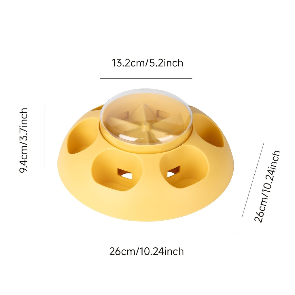 Dog Push-Type Slow Feeder, Automatic Pet Feeder, Slow Feeding Bowl, Fun Interactive Dog Toy Food Dish, Pet Slow Feeder