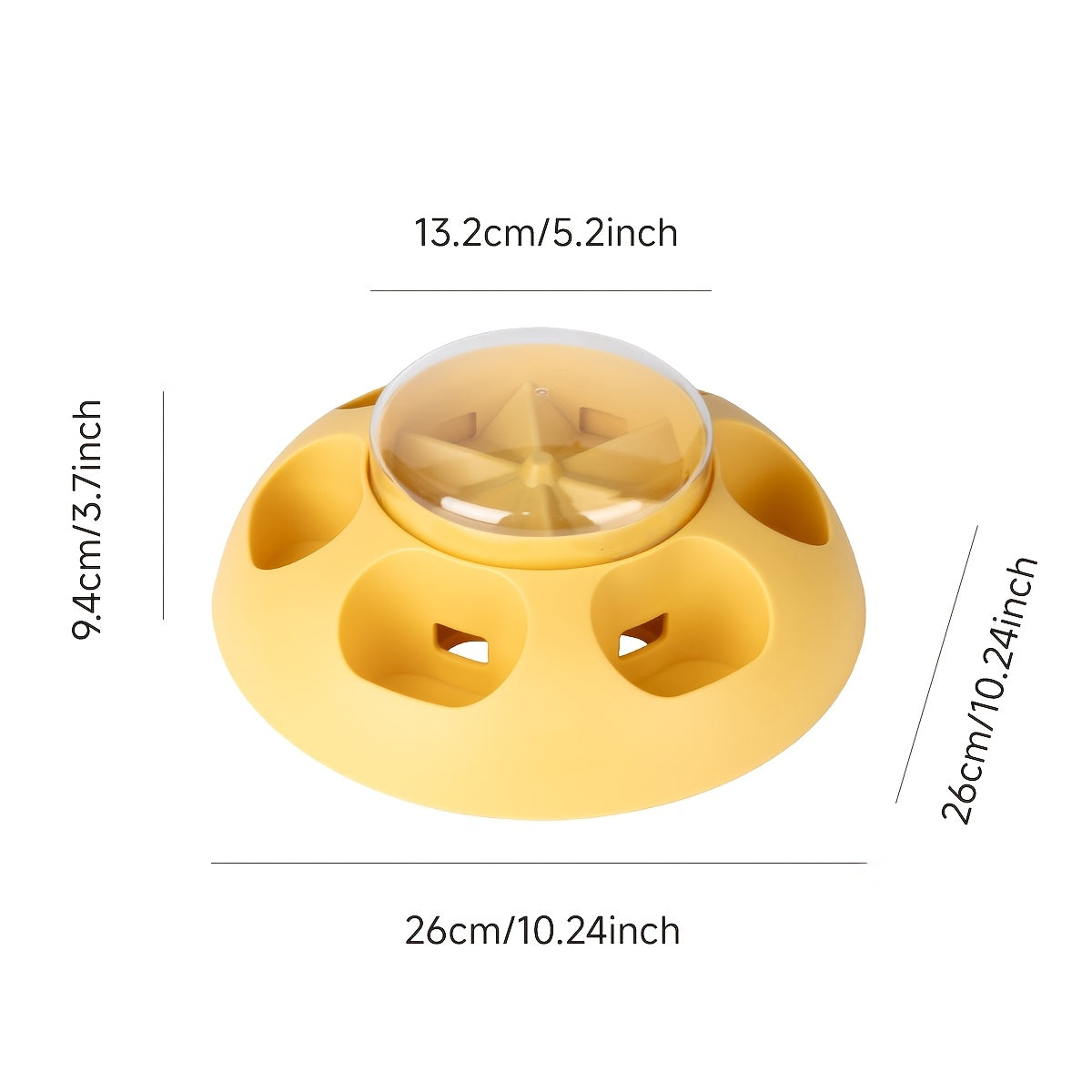 Dog Push-Type Slow Feeder, Automatic Pet Feeder, Slow Feeding Bowl, Fun Interactive Dog Toy Food Dish, Pet Slow Feeder
